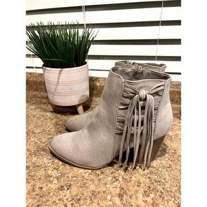 Tan ankle booties